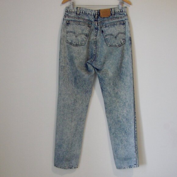 Vintage Levi's 565 Acid Wash Jeans Relaxed Loose Straight Fit Size 34 x 32 - Picture 10 of 14